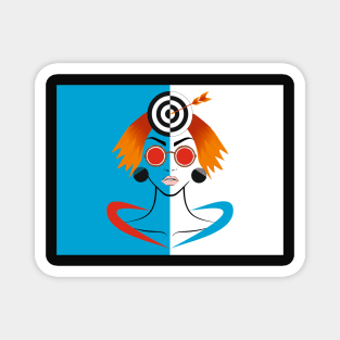 Woman in Pop Art style Magnet