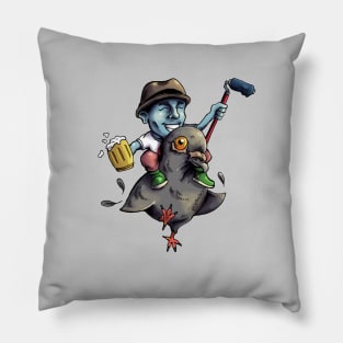 Pigeon Rider Pillow