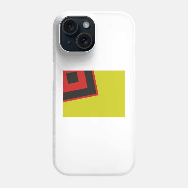 red over black in yellow sea of color Phone Case by TriForceDesign