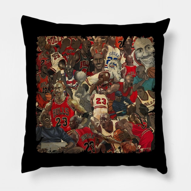 BASKETBALLART - ALL JORDAN Pillow by JORDAN-ART23