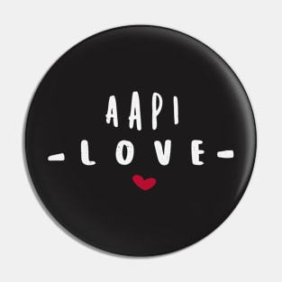 AAPI Love - Stop Hate Start Love Pin