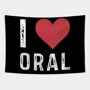 I Heart Love Oral Tapestry