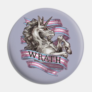 Wrath Unicorn – Transgender Pride Pin