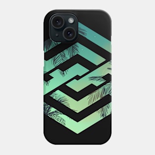 geometric sunset Phone Case