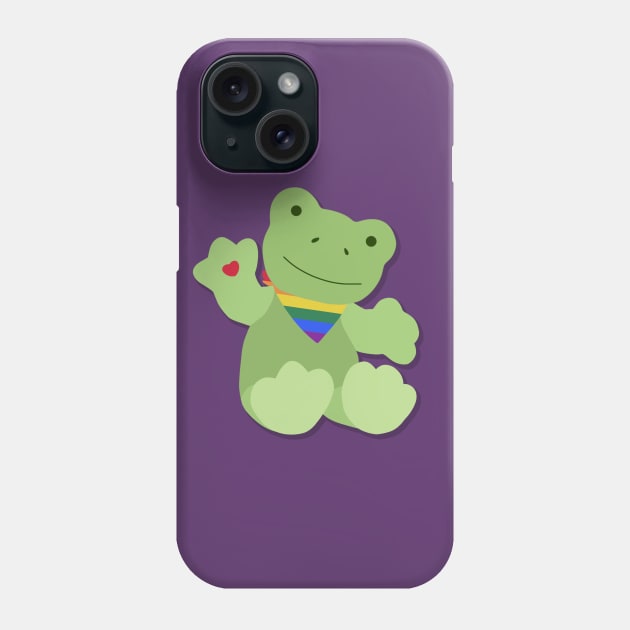 Green Gay Pride Frog Phone Case by creepvrs