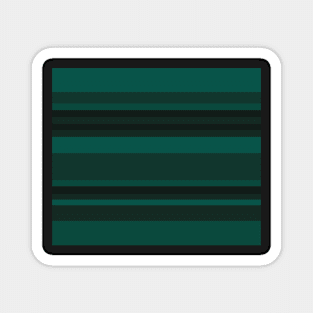 Glorious Green Stripes Magnet