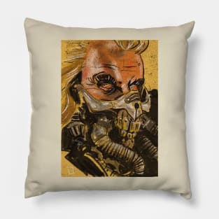 shiny and chrome Pillow