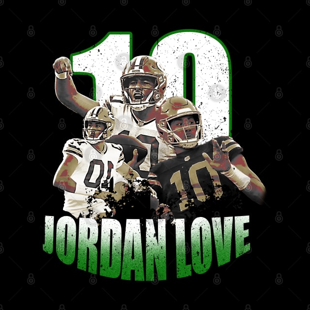 jordan love bootlegg vintage t shirt by jerrysanji