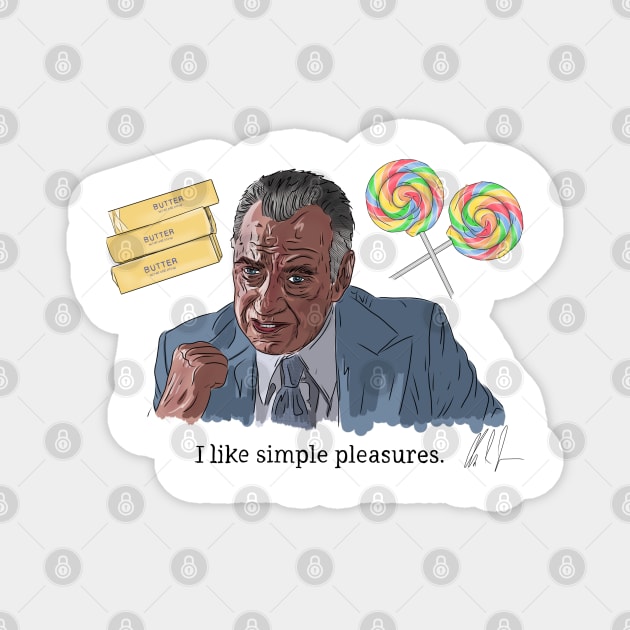 Boogie Nights: Butter & Lollipops Magnet by 51Deesigns