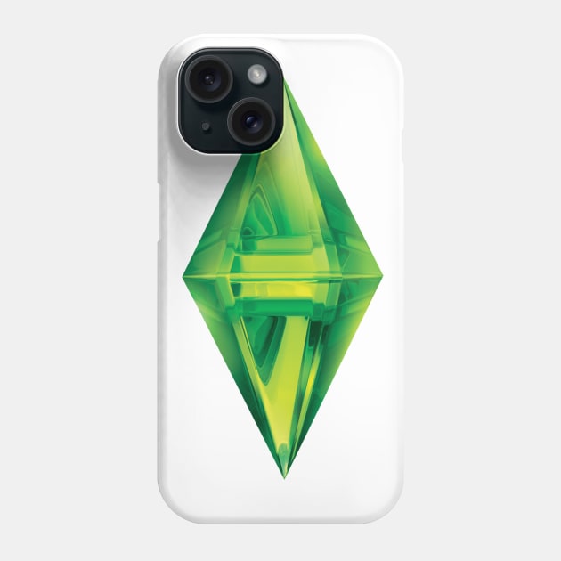 Sims Plumbob Phone Case by Xinoni