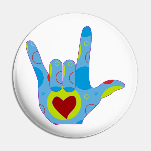 Love Sign Pin by BeAwesomeApparel