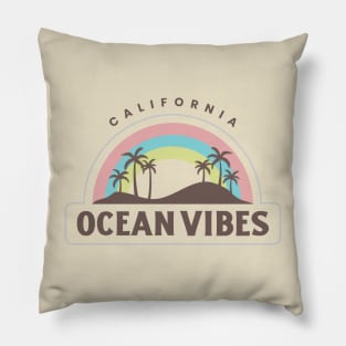 cali ocean vibes Pillow