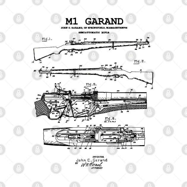 M1 Garand - World War 2 Weapon Blueprint Rifle by Distant War