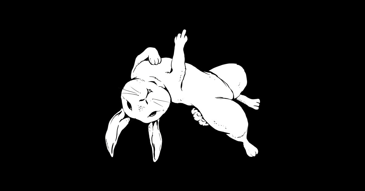 Middle finger rabbit - Middle Finger - Pin | TeePublic