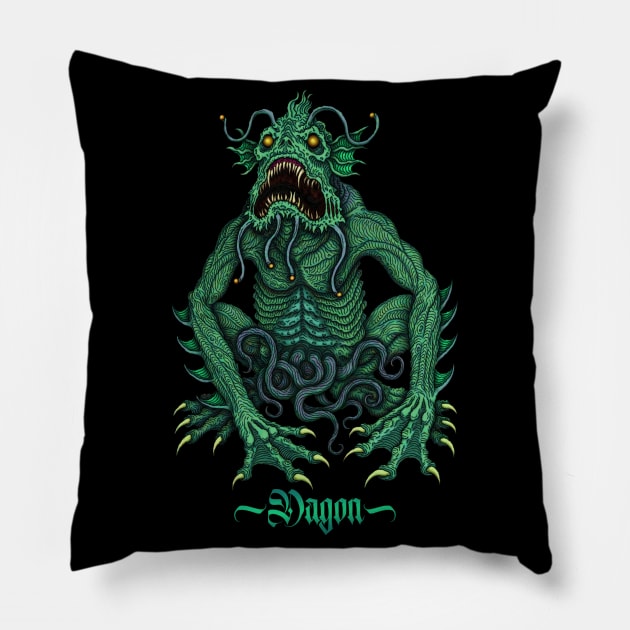 Dagon Rises - Azhmodai 2021 Pillow by azhmodai