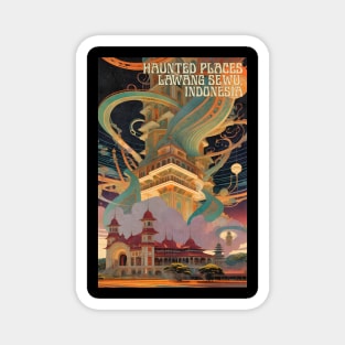 Haunted Places Lawang Sewu Ghost Art Nouveau Magnet