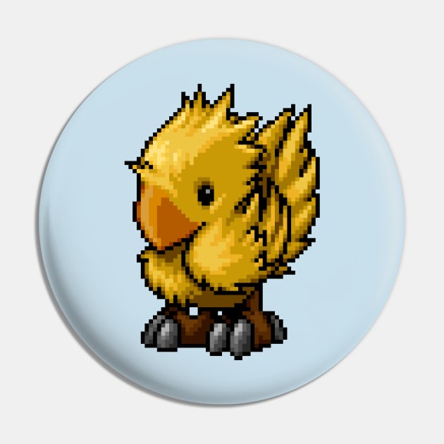 Pixelart Chocobo Pin by PixelKnight