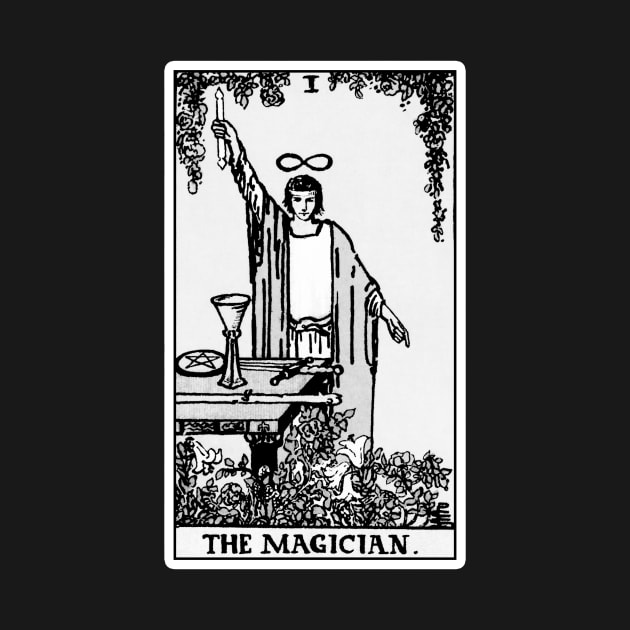 I. The Magician Tarot Card | Black and white by wildtribe