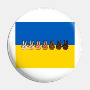 Peace Anti-War Ukraine national country flag Pin