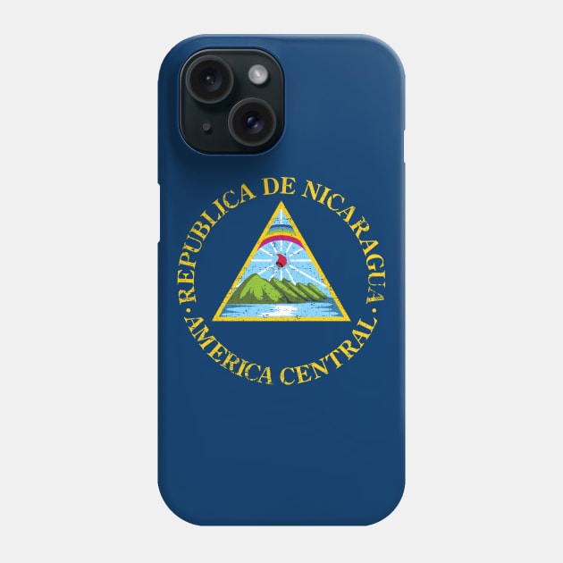 Nicaragua coat of arms - escudo nicaraguense Phone Case by verde