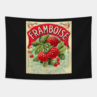 Retro poster - pub - vintage - Raspberry - Fruit - Tapestry