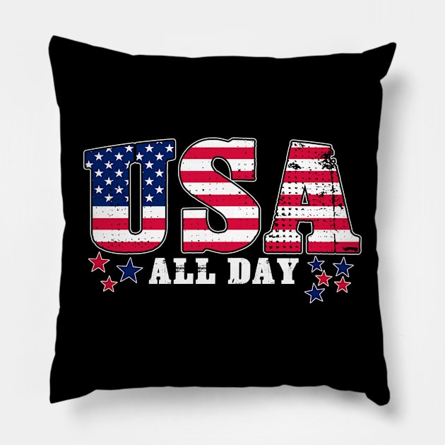 USA Pillow by MeroniDesign