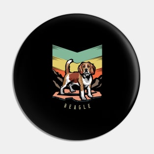 Beagle | Retro design for Dog Lovers Pin