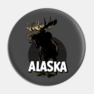 Vintage Alaska Moose Pin