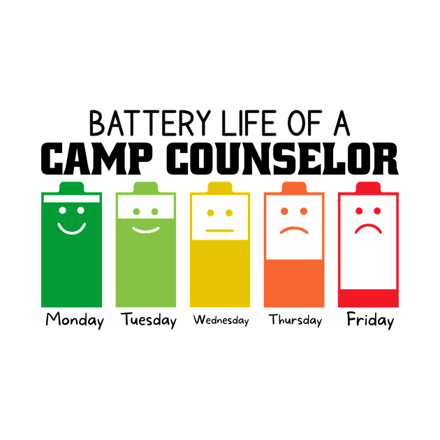 Battery Life Of A Camp Counselor by Stay Weird