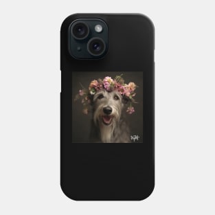 Irish Wolfhound Floral Princess Phone Case