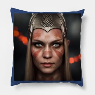 Viking Shield Maiden Pillow