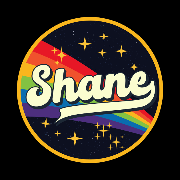 Shane // Rainbow In Space Vintage Style by LMW Art