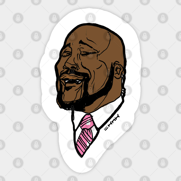 Shaq Singing Meme Tee Shaq Singing Aufkleber Teepublic De