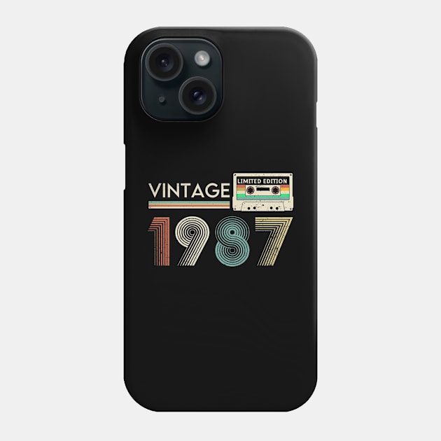 Vintage 1987 Limited Cassette Phone Case by xylalevans