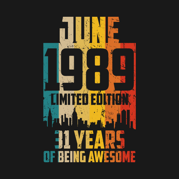 june 1989 Limited Edition 31 Years by mo designs 95