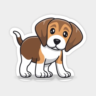 Cute Beagle Dog Magnet