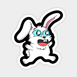 Funny Cartoon Bunny Cute Rabbit Magnet