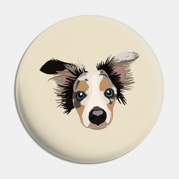 Disheveled puppy Pin by crankycranium