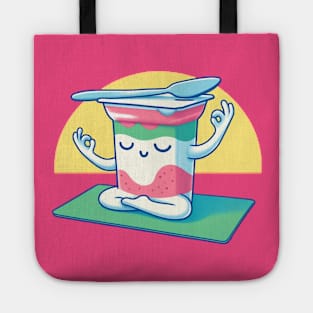 A Yogurt Doing Yoga Tote