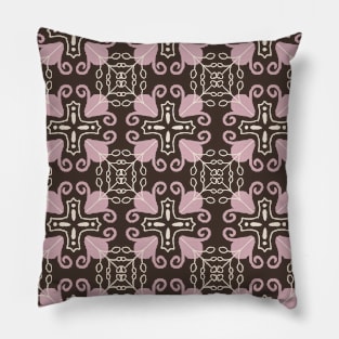 Intricate Flower Pattern Pillow