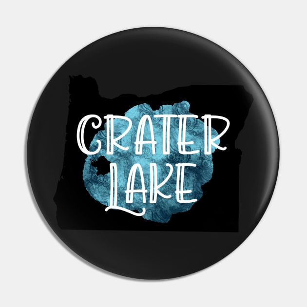 Crater Lake over Oregon Pin by DRHArtistry
