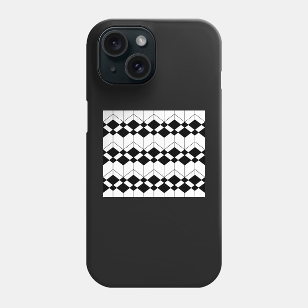 Abstract geometric pattern - black and white. Phone Case by kerens