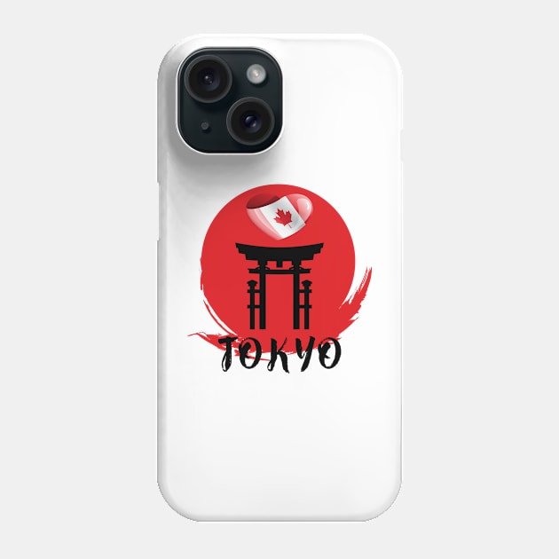 Games in Tokyo: team of Canada Phone Case by ArtDesignDE