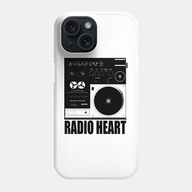 RADIO HEART Phone Case by svksesmatamv