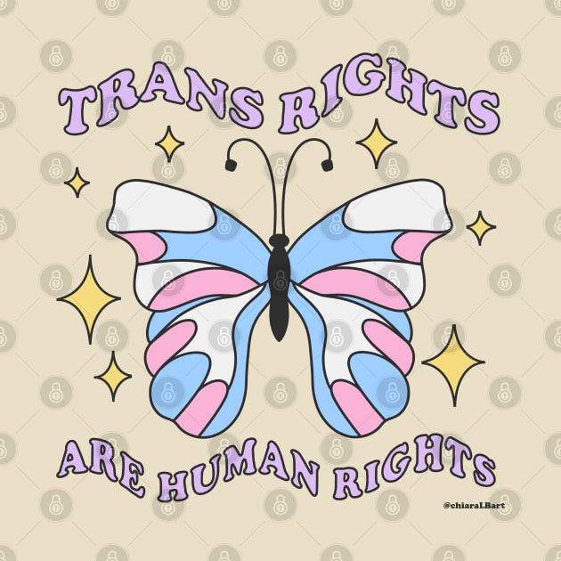 trans rights butterfly by chiaraLBart