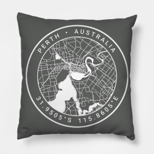 Perth Map Pillow