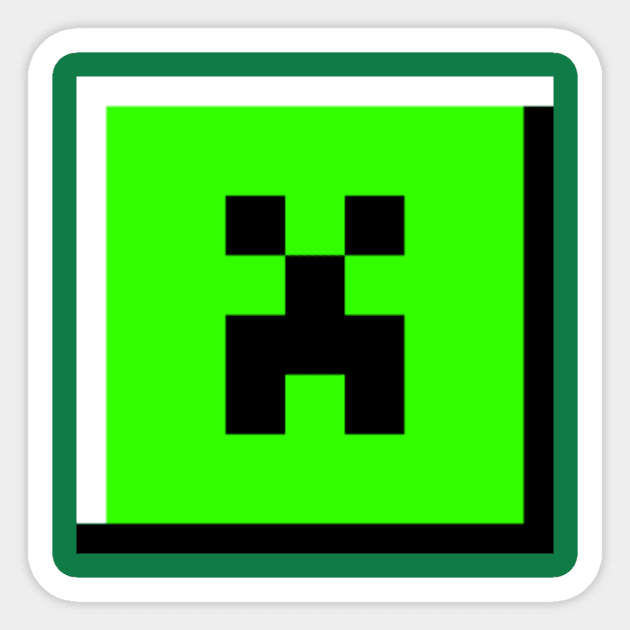 Minecraft Creeper Face Decal Sticker