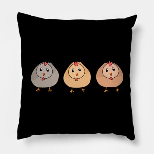 3 cute chickens Pillow