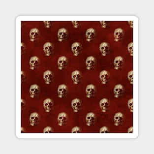 Halloween skull - red Magnet