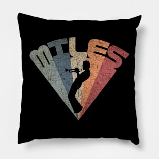 Miles Davis Vintage Triangle Pillow